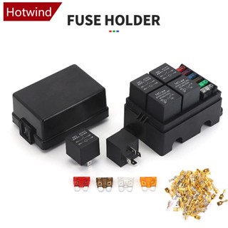 Hotwind รีเลย์ฟิวส์ 6 ทาง 12V 24V 40A 4 รีเลย์ สําหรับรถยนต์ รถบรรทุก P9X3