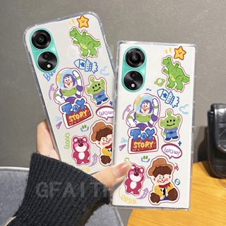 พร้อมส่ง เคสโทรศัพท์มือถือใส แบบนิ่ม ลายกราฟฟิตี้ Toy Story กันกระแทก สําหรับ OPPO A78 4G 5G NFC A98 A17 A17K A57 4G 2022 A77S A77 5G 2023 A78 OppoA98