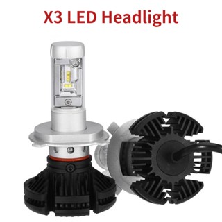 หลอดไฟตัดหมอก X3 LED 6000Lm 50W สําหรับรถยนต์ 1 ชิ้น