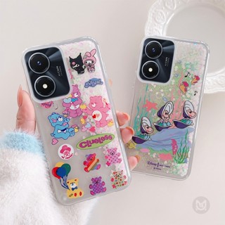 เคสโทรศัพท์มือถือแบบใส มีทรายไหล แต่งกลิตเตอร์ ลายหมีน่ารัก สําหรับ Huawei Nova 9 9SE 7 7i 7SE 5T 3 3i 3e 4e Y5P Y6P Y7P Y8P Y7A Y9A Y5 Y6 Y7 Y9 Y6Pro Y7Pro Y9Prime 2019