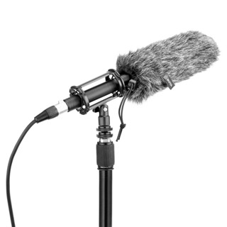 ไมโครโฟน Boya BY-BM6060  Shotgun Microphone ไมค์ช็อตกัน วัสดุอลูมิเนียม คุณภาพสูง รองรับการใช้งานผ่าน Phantom Power