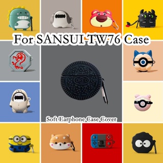 พร้อมส่ง!  เคสหูฟัง แบบนิ่ม กันกระแทก ลายการ์ตูน สําหรับ SANSUI TW76 TW76