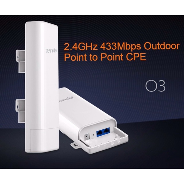 Tenda o3 150 Mbps Outdoor 5 มม. 2.4 G CPE Wireless Repeater WiFi Extender Router AP Point of Access 