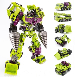 Jinbao GT Devastator Transformation G1 Oversize 6 IN1 Bonecrusher Scrapper Haul Mixmaster Hook KO Action Figure Robe Toys Gifts