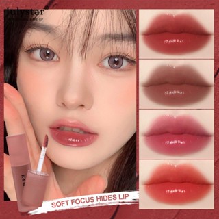 JULYSTAR Kimuse Water Gel Lip Tint 6 สี Set Highly Pigmented Long Lasting Moisturizing Glossy Lip Tint Stains Lightweight Liquid Lipstick Makeup