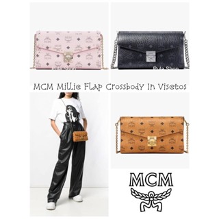 กระเป๋าสะพาย/คลัทซ์สายโซ่ MILLIE FLAP CROSSBODY IN VISETOS 001