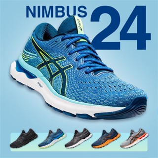 Asics NIMBUS24 N24 Marathon รองเท้ากีฬา รองเท้าวิ่ง สีดํา สําหรับผู้ชาย ผู้หญิง GEL-N24 2023