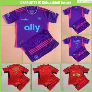 เสื้อกีฬา CHARLOTTE FC สําหรับเด็ก และผู้ใหญ่