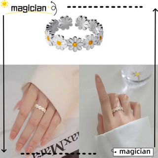 MAGIC Cute Daisy Flower For Women Jewelry Rings Trendy Fashion Sweet Adjustable Proposal Opening Ring