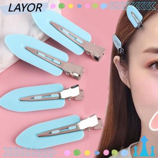 LAY 4/8Pcs Hair Clip Hairdressing Tools Makeup Clip Fixed hair No Crease Barrettes