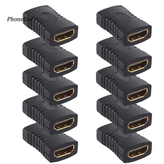 Phoneuse DOONJIEY อะแดปเตอร์เชื่อมต่อ HDMI ตัวเมีย เป็นตัวเมีย สําหรับ HDTV 10 ชิ้น