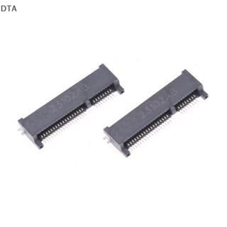 อะแดปเตอร์ซ็อกเก็ตเชื่อมต่อ DTA Mini PCI-E PCI Express PCie mSATA 52pin สูง 4.0 มม. ตัวเมีย SMT สําหรับ SSD DT