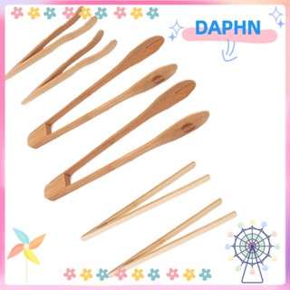 Daphs ที่คีบไม้ไผ่ 6 ชิ้น ที่คีบขนมปังปิ้ง 6 ชิ้น สําหรับชีส