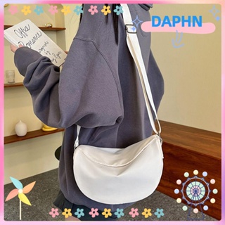 DAPHS Hobo กระเป๋าสะพายไหล่ ผ้าไนล่อน ทรงโท้ท น้ําหนักเบา สีพื้น แฟชั่นสําหรับผู้หญิง