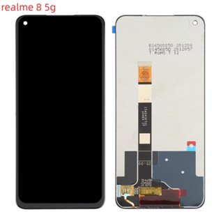 อะไหล่หน้าจอสัมผัสดิจิทัล lcd 6.5 นิ้ว สําหรับ Realme 8 5G RMX3241 RMX3085