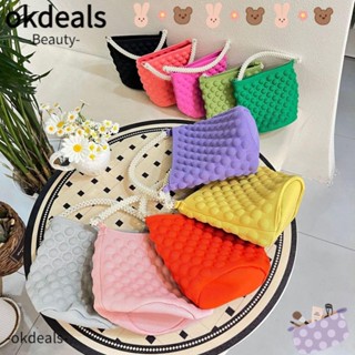 Okdeals กระเป๋าสาน กระเป๋าใส่โทรศัพท์มือถือ ขนาดเล็ก สําหรับผู้หญิง