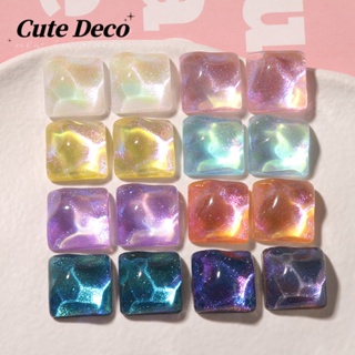 【Cute Deco】กระดุมเรซิ่น รูปคลื่นน้ํา ดาว ท้องฟ้า สีชมพู สําหรับรองเท้า Crocs DIY