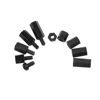 Urlwall 180 ชิ้น M3 บ้านฮาร์ดแวร์ซ่อมหญิงชาย Hex หกเหลี่ยม skru เสาไนลอน Standoff Spacer คอลัมน์สําหรับ PCB เมนบอร์ดพลาสติก Spacing Phillips สกรู