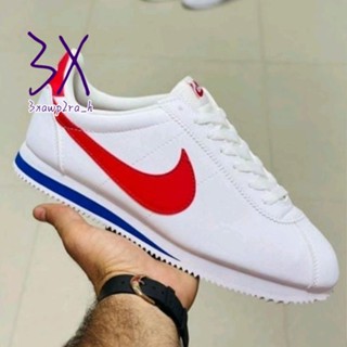 ใหม่ Nlke Cortez ลิสต์สีขาว สีแดง Sepatu