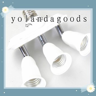 Yola ฐานโคมไฟ LED E27 3 พอร์ต สกรูหมุนได้ ปรับได้ สําหรับบ้าน