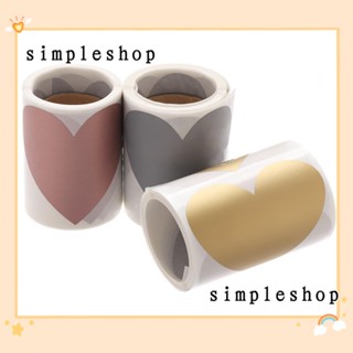 SIMPLE สติกเกอร์ รูปหัวใจ สําหรับตกแต่งการ์ดเกม เครื่องเขียน ปาร์ตี้ 100 ชิ้น