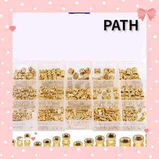 PATH ชุดอะไหล่น็อตเกลียว ทองเหลือง M2 M3 M4 M5 สําหรับเครื่องพิมพ์ 3D และโปรเจคอื่นๆ 370 ชิ้น