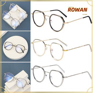 ROWANS แว่นตาสายตาสั้น กรอบกลม ป้องกันรังสี สไตล์เรโทร