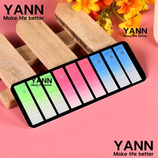 Yann สติ๊กเกอร์โพสต์อิทเรืองแสงสําหรับติดตกแต่งสมุด Memo Bookmark