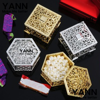 YANN1 กล่องขนมหวาน ของที่ระลึก แบบกลวง สไตล์เรโทร