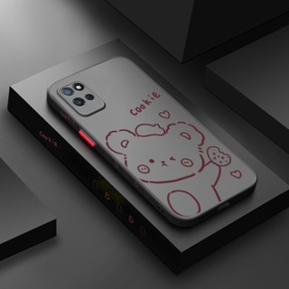 เคสมือถือ แบบแข็ง แบบใส ลายการ์ตูนหมี กันกระแทก สําหรับ Realme V11 5G V11s