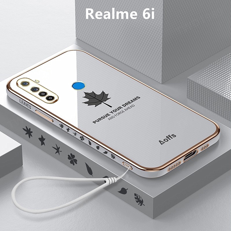เคส Realme 6i case ลายใบเมเปิ้ล TPU แบบนิ่ม เคสมือถือ เคสโทรศัพท์ Realme 6i