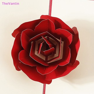 Thevantin โปสการ์ด รูปดอกกุหลาบ 3D สําหรับคู่รัก ภรรยา สามี ของขวัญวันวาเลน