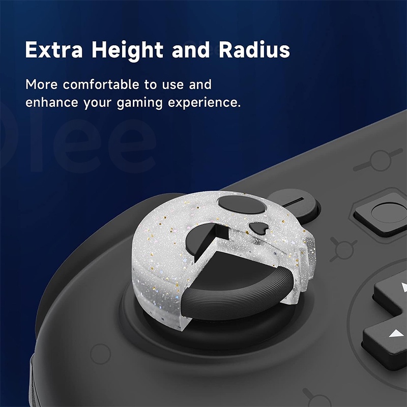 Olee ฝาครอบปุ่มกดจอยสติ๊ก ซิลิโคน อุปกรณ์เสริม สําหรับ PS5 PS4 Switch Pro Xbox Series X S PS5 4 ชิ้น