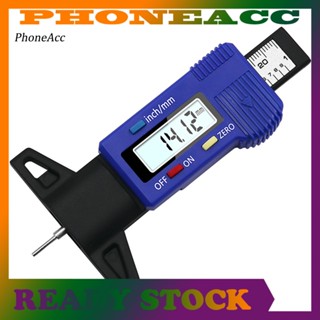 Phoneacc แผ่นเกจวัดความลึกดอกยางรถยนต์ดิจิทัล 0-25 มม.
