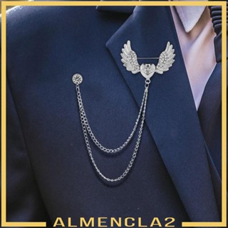 [Almencla2] เข็มกลัด รูปหัวใจ ประดับพลอยเทียม สวยหรู สําหรับผู้ชาย งานแต่งงาน ครบรอบ ปาร์ตี้ฮาโลวีน สํานักงาน