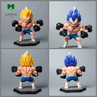 Alanfy โมเดลฟิกเกอร์ PVC รูปปั้น Vegeta Son Gohan Trunks Majin Buu DBZ สําหรับตกแต่งบ้าน