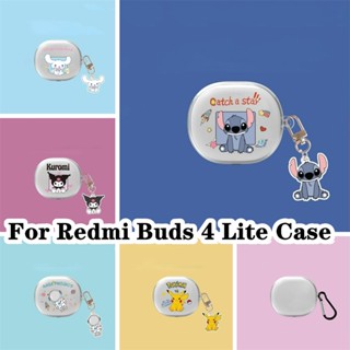 【จัดส่งรวดเร็ว】เคสหูฟัง แบบนิ่ม แบบใส ลายสุนัข Laurel สําหรับ Redmi Buds 4 Lite Redmi Buds 4 Lite