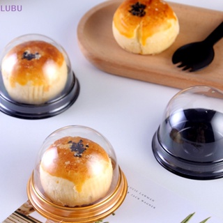 Lubu กล่องบรรจุภัณฑ์ใส ขนาดเล็ก สําหรับใส่คัพเค้ก ขนมหวาน เค้ก 50 ชิ้น