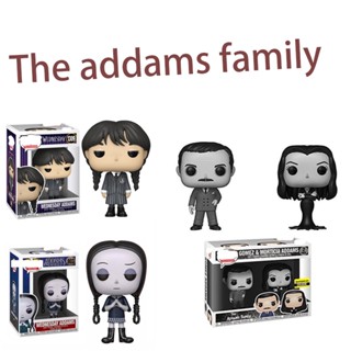 ตุ๊กตาฟิกเกอร์ Funko Pop The Addams Family Wednesday GomeZ MORticia ของเล่นสําหรับเด็ก