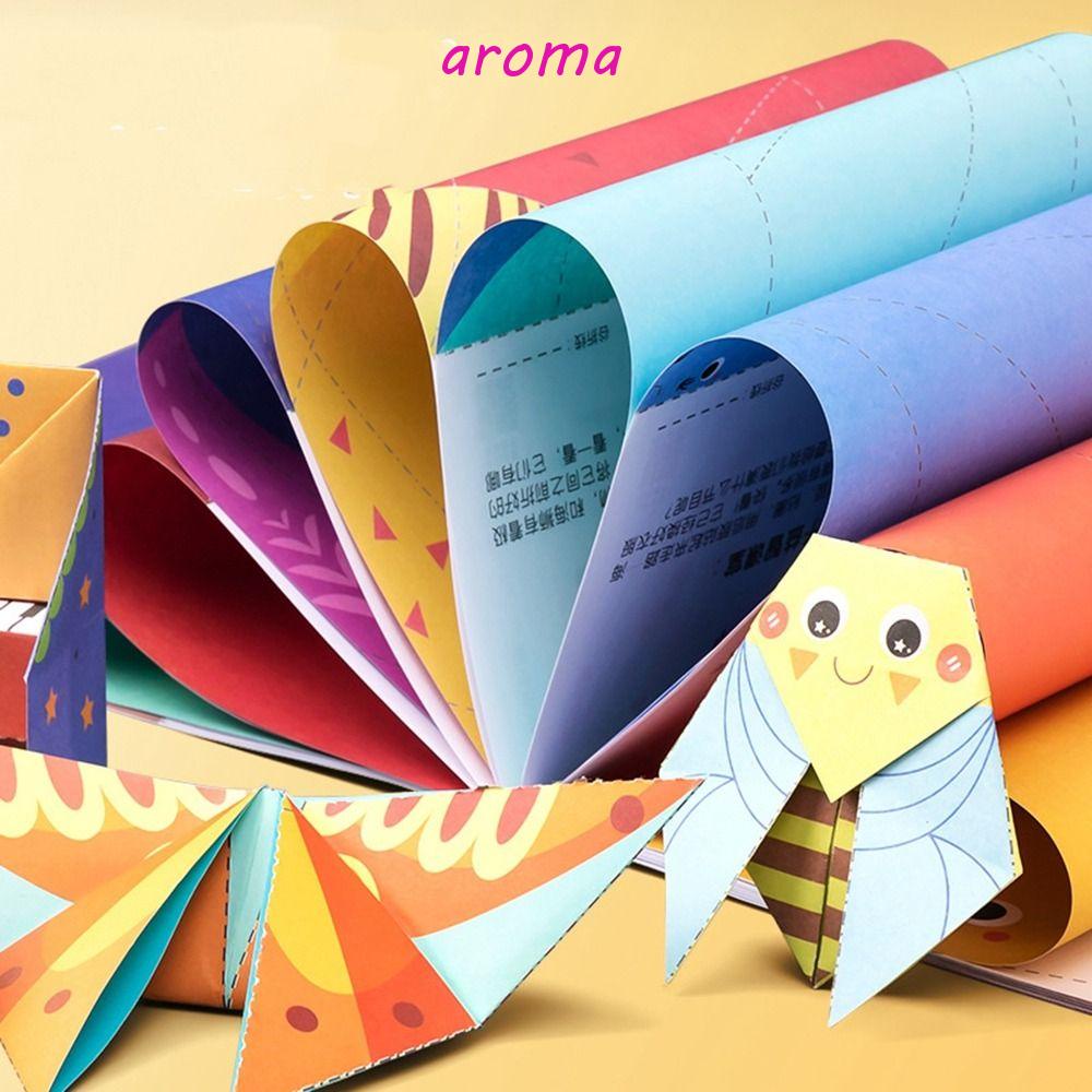 Aroma หนังสือกระดาษพับ 3D แฮนด์เมด ของเล่นเสริมการเรียนรู้ สําหรับเด็กอนุบาล