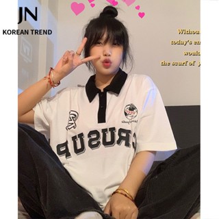 JN Studio   เสื้อยืด ครอป เสื้อยืดผู้หญิง สไตล์เกาหลี  Comfortable สวยงาม Unique Chic A29J13U 36Z230909