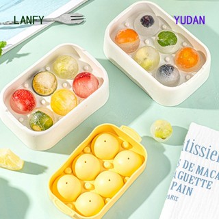 Yudan โมเดลก้อนน้ําแข็งซิลิโคน ทรงสี่เหลี่ยม 6 ช่อง สําหรับทําน้ําแข็งฮอกกี้