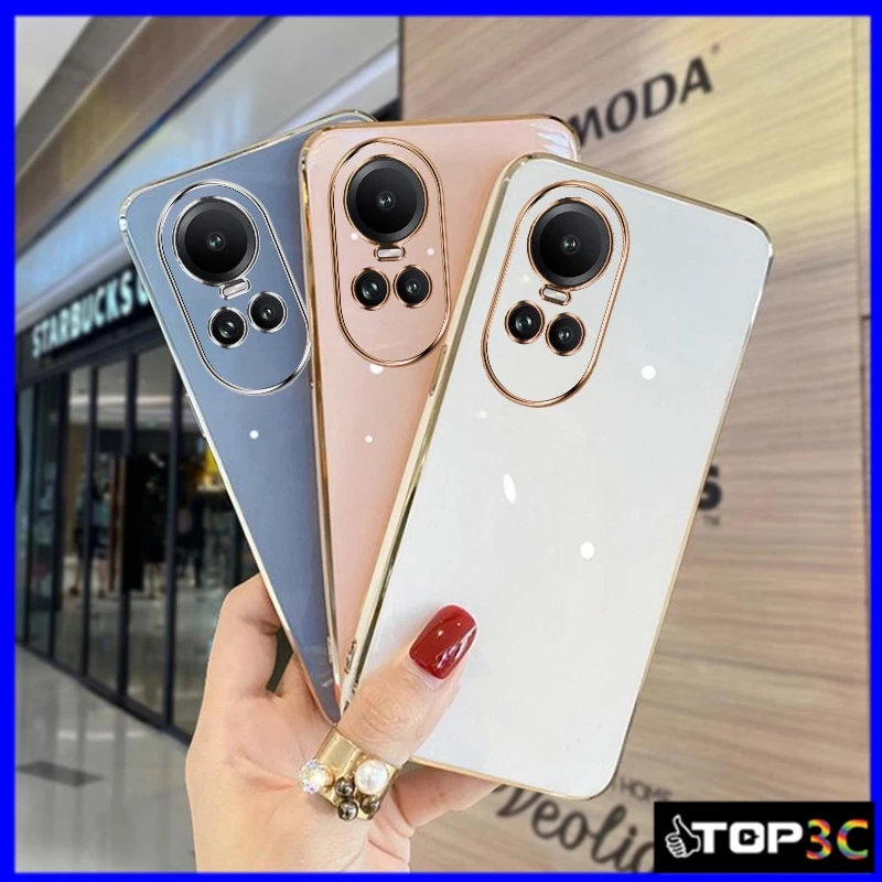 เคส OPPO Reno 10 Pro 5G Reno 8T 5G Reno 8Z 5G Reno 7Z 5G Reno 8 Reno 7 Reno 10 5G เคสโทรศัพท์มือถือแฟชั่น ขอบตรง สําหรับ ZB
