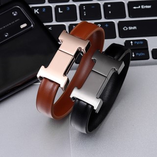 Xiaomi สร้อยข้อมือ USB ชาร์จเร็ว สายเคเบิลข้อมูล โลหะผสม สายหนัง สายรัดข้อมือ สําหรับ Samsung Huawei Type C USB โอนไฟล์