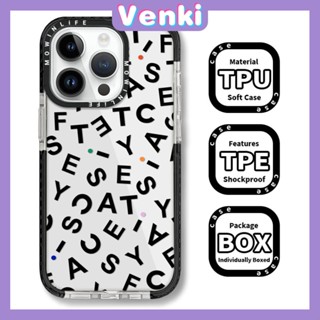 Venki - เข้ากันได้สำหรับ เคส iphone 11 เคสไอโฟน เคสไอโฟน11 เคสโทรศัพท์เคสนิ่มเคสใสหนากันกระแทกกรอบป้องกันกล้องขอบสีดำตัวอักษรแบบเต็มหน้าจอเข้ากันได้กับ iPhone 13 12 11 Pro Max XR XS MAX 7