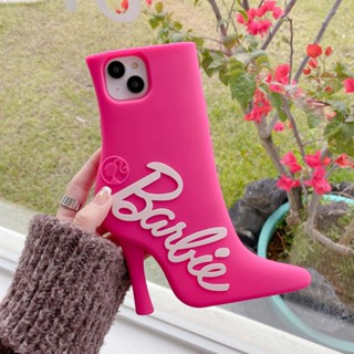 เคสซิลิโคนนิ่ม ลายบาร์บี้ 3D กันกระแทก สําหรับ iPhone 11 14PROMAX 13PROMAX 12PROMAX 12