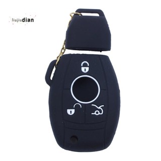 เสื้อแจ็กเก็ตซิลิโคน สีดํา สําหรับ MERCEDES BENZ Smart Key