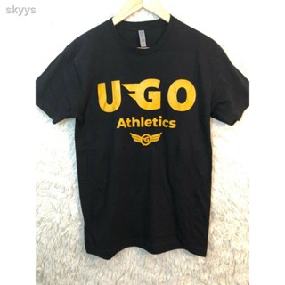 ℗✈☌New Ugo Athletics T-shirt Black with yellow 1GXR