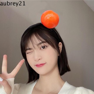 Aubrey1 ที่คาดผม รูปผลไม้จําลอง สตรอเบอร์รี่ เลม่อน กล้วย กล้วย กันลื่น สําหรับผู้หญิง