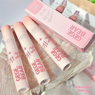 Gege Bear Crystal Mirror Lip Gloss Waterproof Long Lasting Moisturizing Water Light Lipstick Not Fading Not Stick Cup Lip Tint [realbeauty]